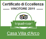 certificato d eccellenza 2011 casa villa d arco