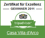certificato d eccellenza 2011 casa villa d arco