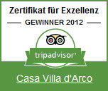 certificato d eccellenza 2012 casa villa d arco