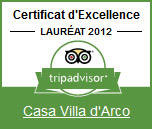 certificato d eccellenza 2012 casa villa d arco