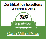 certificato d eccellenza 2014 casa villa d arco